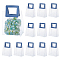 Valentine's Day PVC Plastic Gift Bags, with Handle, Rectangle, Cornflower Blue, Fold: 210x153x5.5mm, Unfold: 83x150x210mm