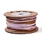 30M Segment Dyed Macrame Cotton Cord, Round Braided Rope, for Wall Hanging, Crafts, Gift Wrapping, Saddle Brown, 1mm, about 32.81 Yards(30m)/Roll
