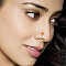 Brass Clip on Nose Rings, Golden, Flower, 5.66mm, Pin: 1mm