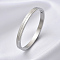 Minimalist Stainless Steel Rhinestone Bangles, with Word The Flame Of Our Love, Stainless Steel Color, Inner Diameter: 2-1/2 inch(6.2cm)
