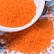MIYUKI Round Rocailles Beads, Japanese Seed Beads, 11/0, (RR138F) Matte Transparent Orange, 2x1.3mm, Hole: 0.8mm, about 5500pcs/50g