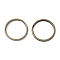 Iron Split Key Rings, Double Loop Jump Rings, Rack Plating, Antique Bronze, 25~25.5x2.5mm, Inner Diameter: 21.5~22mm