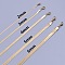 5~6MM Unisex 304 Stainless Steel Flat Snake Chains Necklaces, 17.72 inch(45cm)