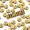 Brass Rhinestone Spacer Beads, Grade A, Straight Flange, Golden Metal Color, Rondelle, Colorful, 6x3mm, Hole: 1mm