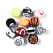 Handmade Polymer Clay Beads, Ball Games, Mixed Shapes, 8mm, Hole: 1.4~1.6mm