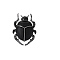 Creative Beetle Enamel Pin, Alloy Brooch Clothing Accessory, Black, 36x27mm