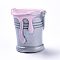 Resin Cabochons, Paint Bucket, Pink, 24.5x25x21.5mm