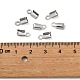 304 Stainless Steel Folding Crimp Ends X-STAS-R063-29-3