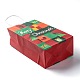 クリスマステーマクラフト紙ギフトバッグ  ハンドル付き  ショッピングバッグ  混合模様  13.5x8x22cm CARB-L009-AM-5