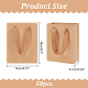 Nbeads 50Pcs Rectangle Kraft Paper Bags with Handle AJEW-NB0005-38-2