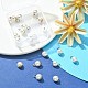 Fascini rotondi della perla d'imitazione della resina di 20pcs 2 colori RESI-YW0001-42-5