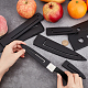 Chgcraft 13pcs 7 style couvercle de protection de couteau de cuisine en plastique AJEW-CA0002-70-3