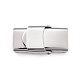 Smooth Surface 201 Stainless Steel Watch Band Clasps STAS-R063-61-1