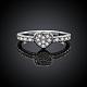 Laiton coeur anneaux zircone cubique de doigts pour les femmes RJEW-BB13066-8-7
