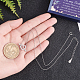 Creatcabin collier pendentif en argent sterling plaqué rhodium 925 SJEW-CN0001-05-3