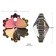 60pcs 4 pendentifs en verre électrolytique flocon de neige de style EGLA-FS0001-07-4