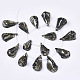 Spray Painted Natural Freshwater Shell Beads Strands SHEL-S276-69A-2