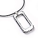Ожерелья с подвесками из рафии NJEW-JN02360-01-3