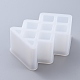7 compartiments boîte de rangement de rouge à lèvres moules en silicone DIY-D049-03-5