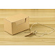 Caja de regalo de papel kraft CON-WH0022-04-3
