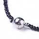 Натуральный Howlite ожерелья NJEW-G323-01-3