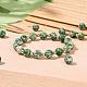 100 Stk. 8 mm natürliche grüne Jaspis-Perlen DIY-LS0002-60-6