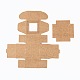 Прямоугольная складная креативная подарочная коробка из крафт-бумаги CON-B002-04B-02-3