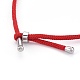 Hacer collar de cuerda de algodón trenzado MAK-E665-08A-2
