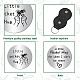 Creatcabin 1 Stück Gedenkmünzen aus Edelstahl AJEW-CN0001-95A-3