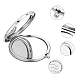 CREATCABIN Love Compact Mirror Stainless Steel You're Valued Beautiful Encouraging Mini Makeup Pocket Travel Engraved Mirrors Silver for Friends Family Graduation Birthday New Year Gifts DIY-WH0245-022-3