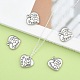 Heart with Word Mama 316 Stainless Steel Pendants STAS-I061-153-5
