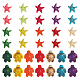Sunnyclue 1 boîte de 160 perles de tortue en forme d'étoile de mer en vrac G-SC0002-39-1