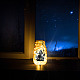 PVC ランプ フィルム diy カラフルな光ぶら下げランプ曇らされたガラスの瓶  天使と妖精  100x90mm  24個/セット DIY-WH0408-028-5