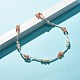 Natürliche Sonnenstein-Chip-Perlenkette für Mädchenfrauen NJEW-TA00016-01-2