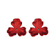 3-Blütenblatt-Sprühfarbe ABS-Kunststoff-Perlenkappen MACR-T030-17-2