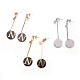(vendita di fabbrica di feste di gioielli) 304 orecchini pendenti in acciaio inossidabile EJEW-F195-06-1