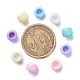 Chunky colore misto acrilico perline ciambella distanziatore per gioielli bambini X-SACR-R746-07-5