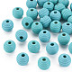 Painted Natural Wood Beehive Beads WOOD-Q040-019B-A01-1