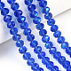 Chapelets de perles en verre électroplaqué EGLA-A034-T3mm-L26-4