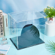 Vitrina de colecciones de acrílico transparente rectangular ODIS-WH0099-16-5