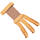 Leder Schutzhandschuh Bogenschießen 3 Finger Hand AJEW-WH0245-36C-1