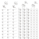 PH PandaHall 100pcs Earring Post Ball Earring Studs 304 Stainless Steel Ball Ear Pin with Loop and Butterfly Earring Backs Jump Rings for Dangle Earring Making Charms Jewelry Making FIND-PH0006-65-1