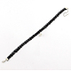 Estilo gótico collares gargantilla cordón de la vendimia con charms de la aleación de circonio cúbico NJEW-R227-75-2