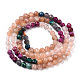 Naturelles et synthétiques mélangées perles de pierres précieuses brins G-D080-A01-01-11-2