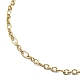 Ожерелья-цепочки Фигаро из хирургической нержавеющей стали с ионным покрытием (ip) 316 для женщин NJEW-D052-04G-2