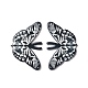 ハロウィンプリントアクリルパーツ  頭蓋骨と蝶  ちょうの模様  32.5x50.5x2.7mm  穴：1.6mm SACR-G030-06B-1