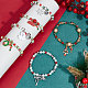 Sunnyclue kit de fabrication de bracelets de Noël bricolage BJEW-SC0001-07-4