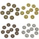 100Pcs 4 Colors Gear Tibetan Silver Alloy Spacer Beads TIBEB-YW0001-66-1