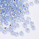 Silber ausgekleidet Glasperlen SEED-Q025-1.5mm-C07-2