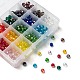 15 Colors Electroplate Glass Beads EGLA-JP0002-02B-8mm-5